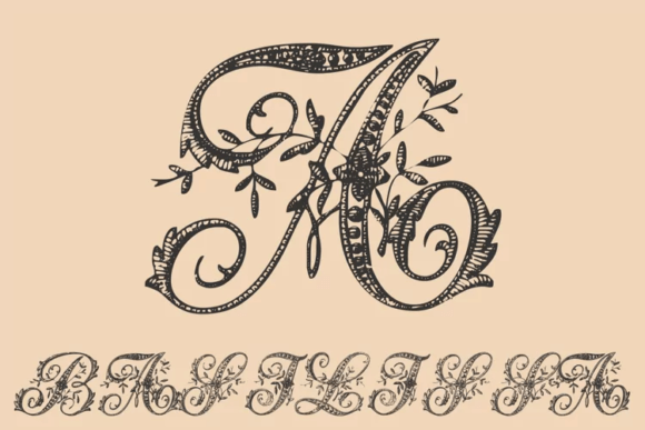 Basilissa: A Flowery Caps Font That Elevates Handmade Design