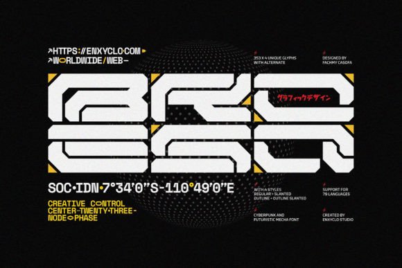 Broesq: A Cyberpunk Display Font That Elevates Digital Branding
