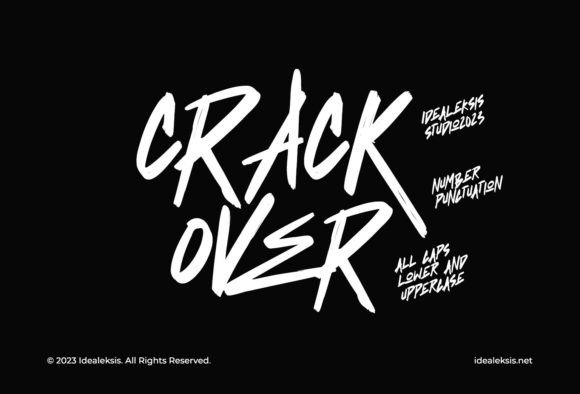 Crack Over: A Display Font for Bold, Memorable Headlines