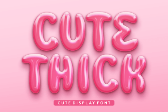 Cute Thick: A Display Font That Feels Like a Warm Welcome