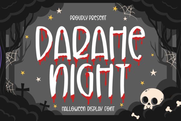 Darahe Night: A Bold Halloween Display Font for Makers