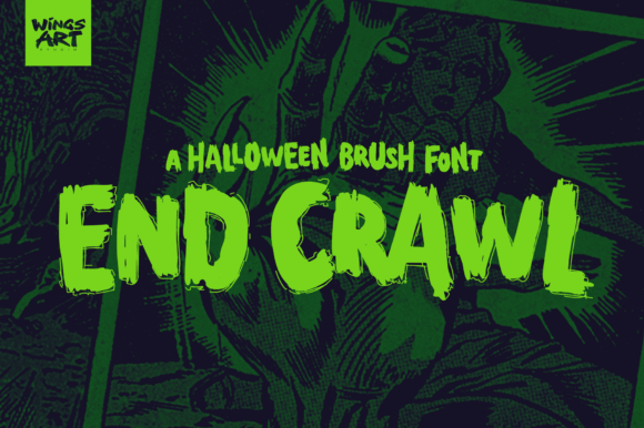 End Crawl: A Gritty, Hand-Drawn Display Font for Bold Brand Moments