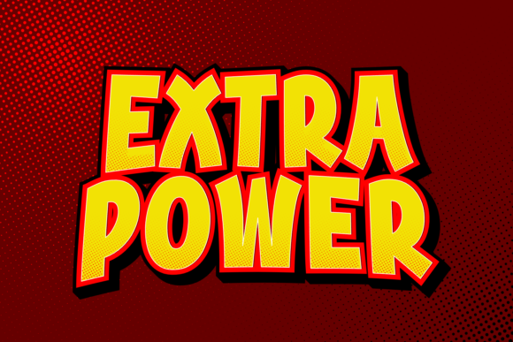 Extra Power: A Cheerful Display Font That Lifts Your Brand