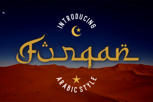 Furqan: A Thoughtful Arabic Display Font for Brand Identity