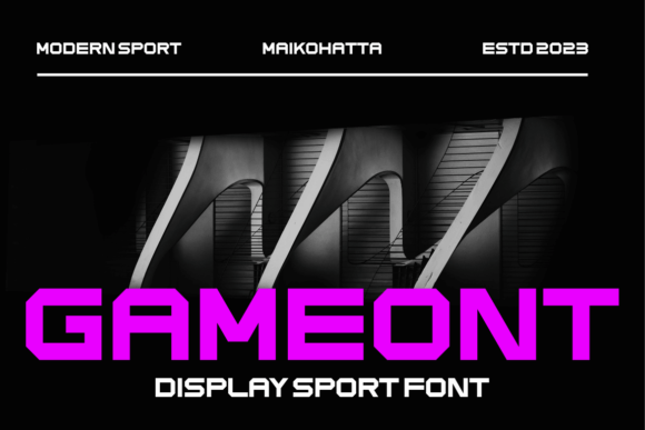 Gameont: A Display Font That Moves Your Audience