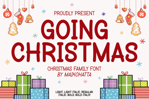 Going Christmas: A Warm, Thoughtful Display Font for Holiday Stories