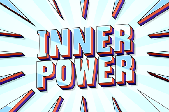 Inner Power: A Bold Display Font for Digital Brand Moments