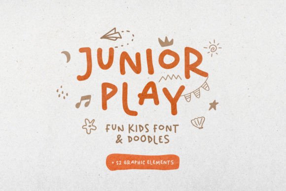 Junior Play: A Whimsical Display Font for Child-Focused Digital Experiences