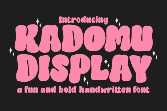 Kadomu: A Playful Display Font for Digital Branding