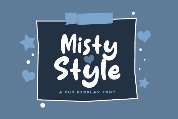Misty Style Font: A Playful Display Typeface for Editorial Charm