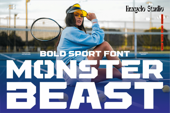 Monster Beast: A Bold Display Font for Digital Impact