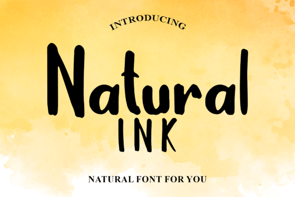 Natural Ink: A Display Font That Feels Like Handmade Magic