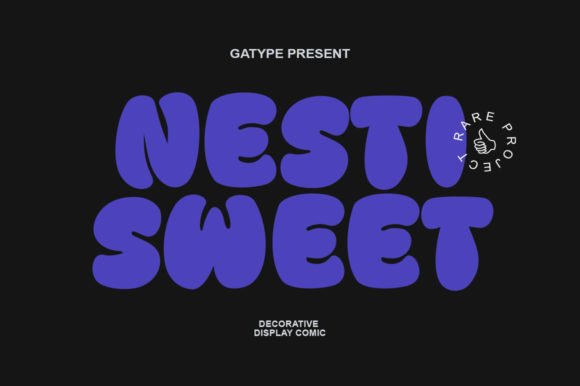 Nesti Sweet Font: Friendly Display Type for Handmade Labels & Printables
