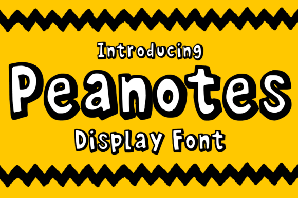 Peanotes: A Playful Display Font for Digital Branding