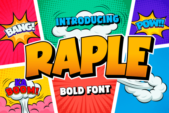 Raple: A Joyful Display Font for Handmade Creators