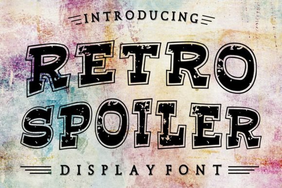 Retro Spoiler: A Grunge Display Font That Stands Out in Fast-Scrolling Feeds