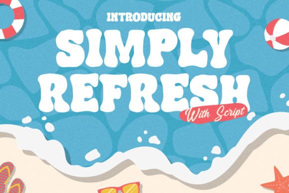 Simply Refresh: A Playful Display Font That Feels Like a Smile
