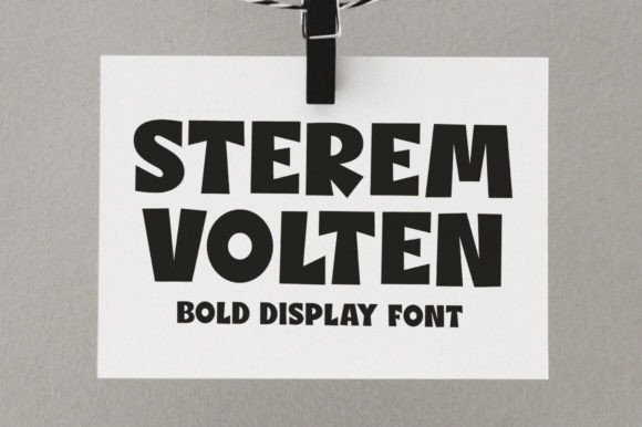 Sterem Volten: A Bold Display Font That Elevates Real Small Business Branding