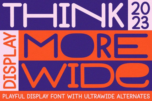 Thinkmore: A Display Font That Makes Your Headlines Pop