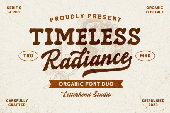 Timeless Radiance: A Display Font Duo That Elevates Real Small Business Branding